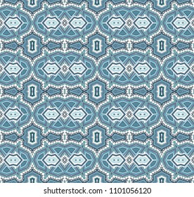 Seamless ornamental geometric vector texture