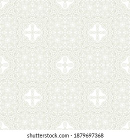 Seamless ornamental golden  pattern, on white background, oriental style