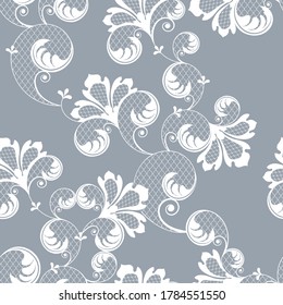 seamless ornamental lace flower pattern