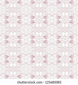 Seamless ornamental lace  pattern
