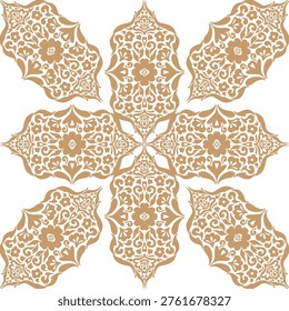 Seamless Ornamental Lace Pattern Vector Hand Drawn Vintage Decorative Floral Background Elegant Texture for Textile Wallpaper Packaging and Surface Design