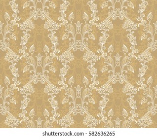 Seamless ornamental lace texture