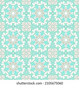 Textura vectorial azul lacado ornamental sin mar sobre fondo blanco