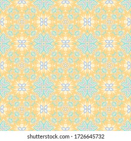 Seamless ornamental laced geometric vector texture on white background