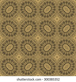 Seamless ornamental laced pattern