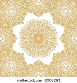 Seamless ornamental laced pattern