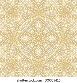 Seamless ornamental laced pattern