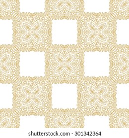 Seamless ornamental laced pattern