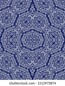 Seamless ornamental laced vector texture, medieval style