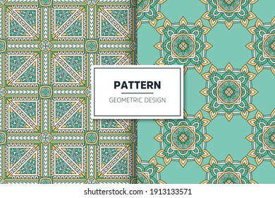 seamless ornamental mandala design background