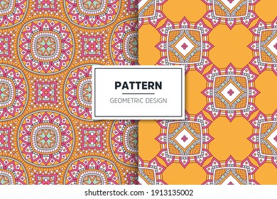seamless ornamental mandala design background