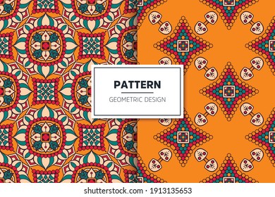 seamless ornamental mandala design background