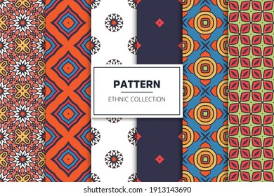 seamless ornamental mandala design background