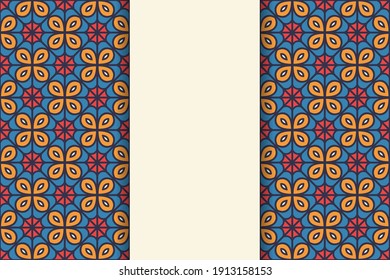 seamless ornamental mandala design background