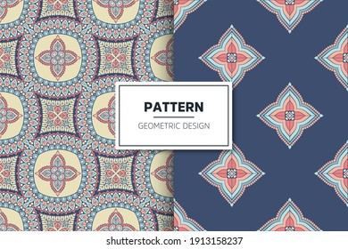 seamless ornamental mandala design background