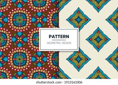 seamless ornamental mandala design background