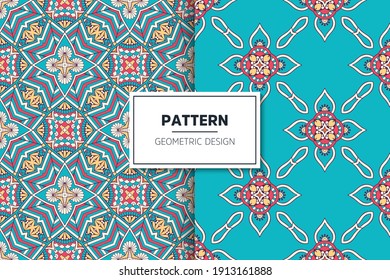 seamless ornamental mandala design background