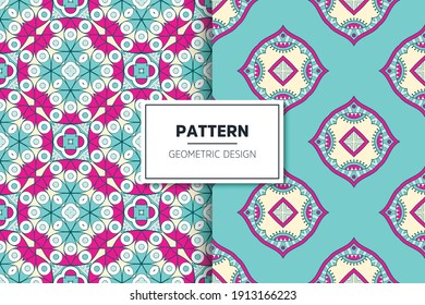 seamless ornamental mandala design background