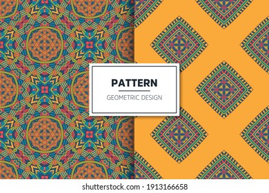 seamless ornamental mandala design background