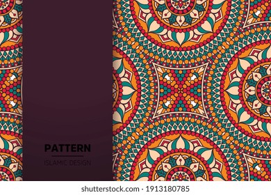 nahtloser mandalischer Designhintergrund