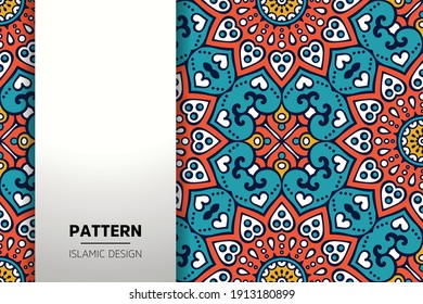 seamless ornamental mandala design background