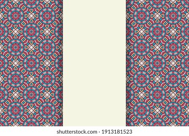 seamless ornamental mandala design background