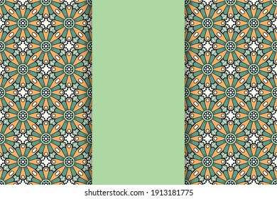 seamless ornamental mandala design background