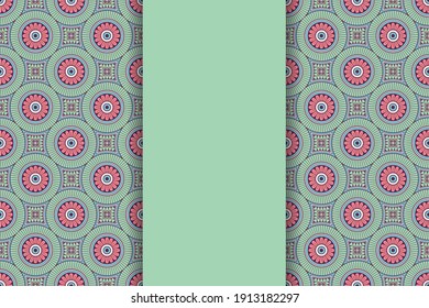 seamless ornamental mandala design background