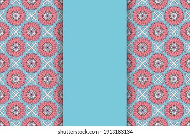 seamless ornamental mandala design background