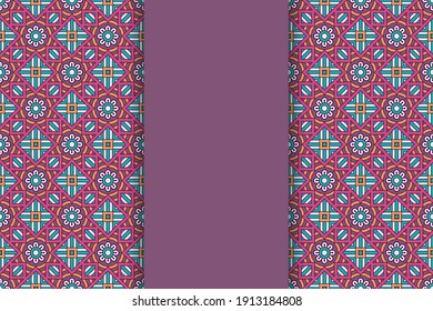 seamless ornamental mandala design background