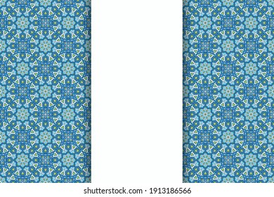 seamless ornamental mandala design background
