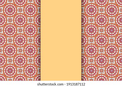 seamless ornamental mandala design background