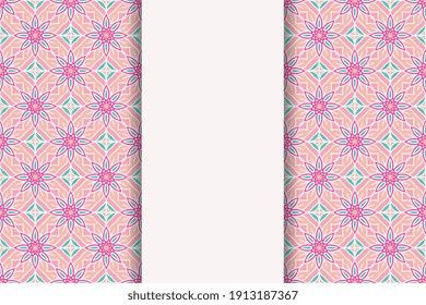 seamless ornamental mandala design background