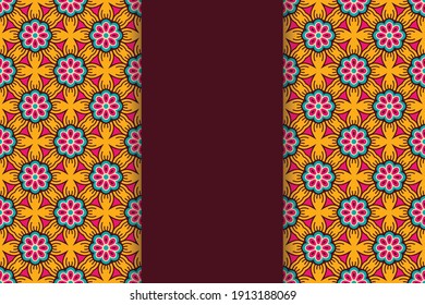 seamless ornamental mandala design background