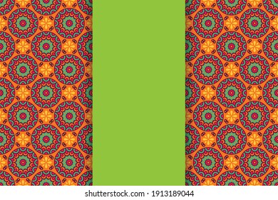 seamless ornamental mandala design background