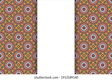 seamless ornamental mandala design background