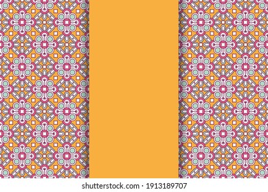seamless ornamental mandala design background