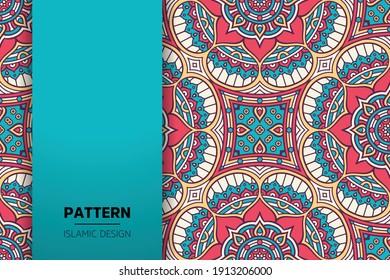 seamless ornamental mandala design background