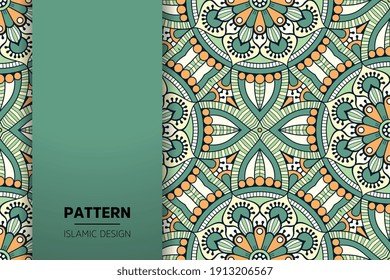 fondo de diseño de mandala ornamental transparente