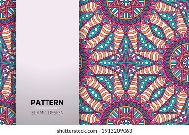 fondo de diseño de mandala ornamental transparente