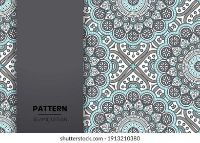 fondo de diseño de mandala ornamental transparente