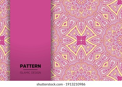 seamless ornamental mandala design background