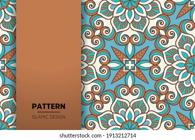 seamless ornamental mandala design background