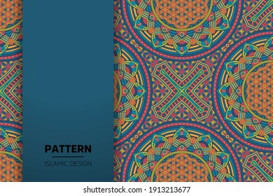 seamless ornamental mandala design background