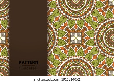 seamless ornamental mandala design background
