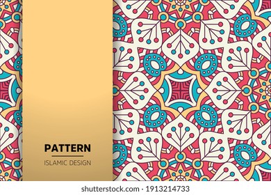 nahtloser mandalischer Designhintergrund