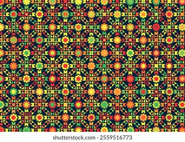 Seamless ornamental mandala design background