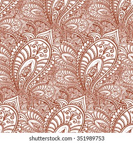 Seamless ornamental orient pattern with oriental abstract ornament