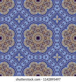 Seamless ornamental oriental vector texture