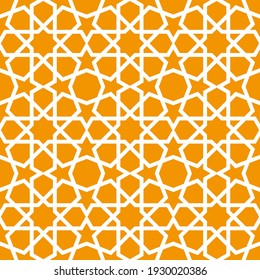 Seamless ornamental pattern in arabic style, persian style wallpaper, vector